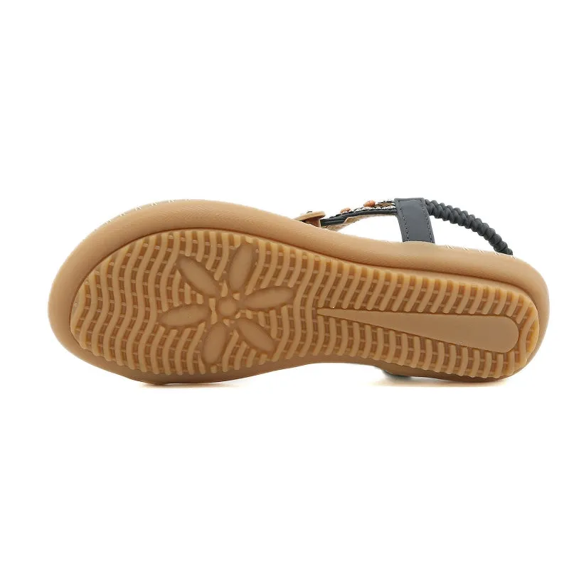 SIKETU | Bohemian Beaded Vintage Slingback Flip Flop