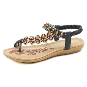 SIKETU | Bohemian Beaded Vintage Slingback Flip Flop