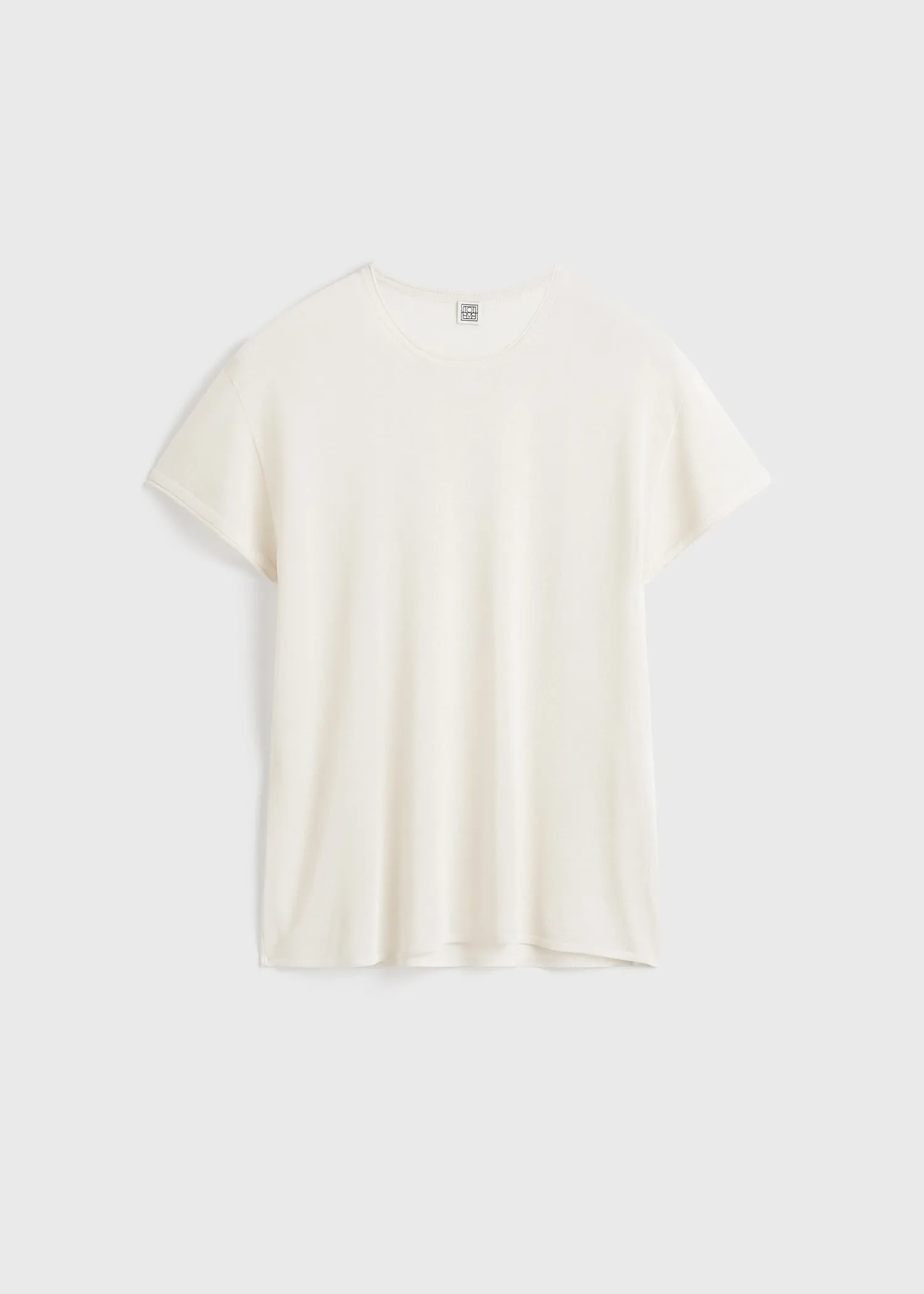 Silk tee ecru