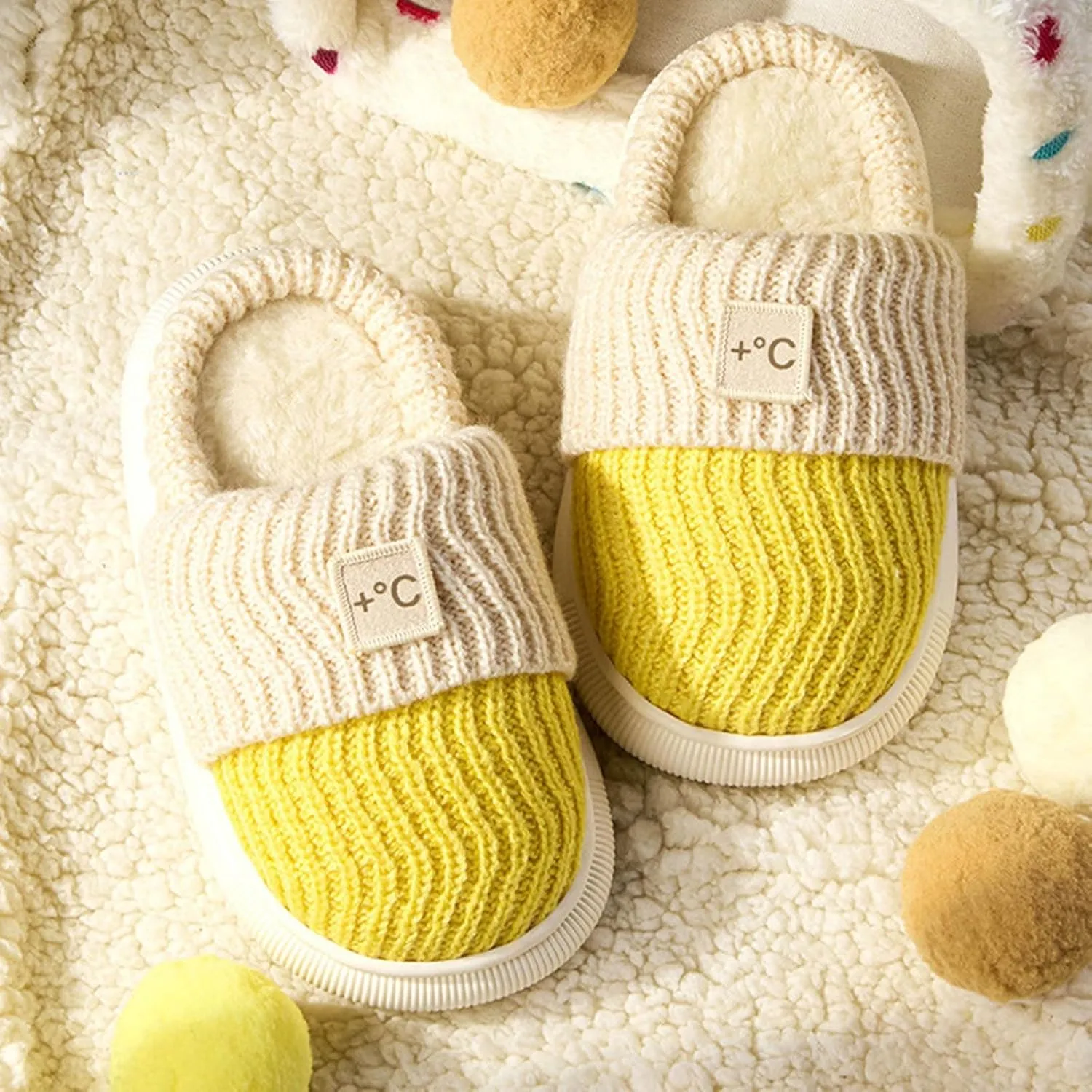 Simple Slipper Girls Boys House Slippers Non Slip Bedroom Slippers Winter Warm Indoor Kids Novelty Slippers
