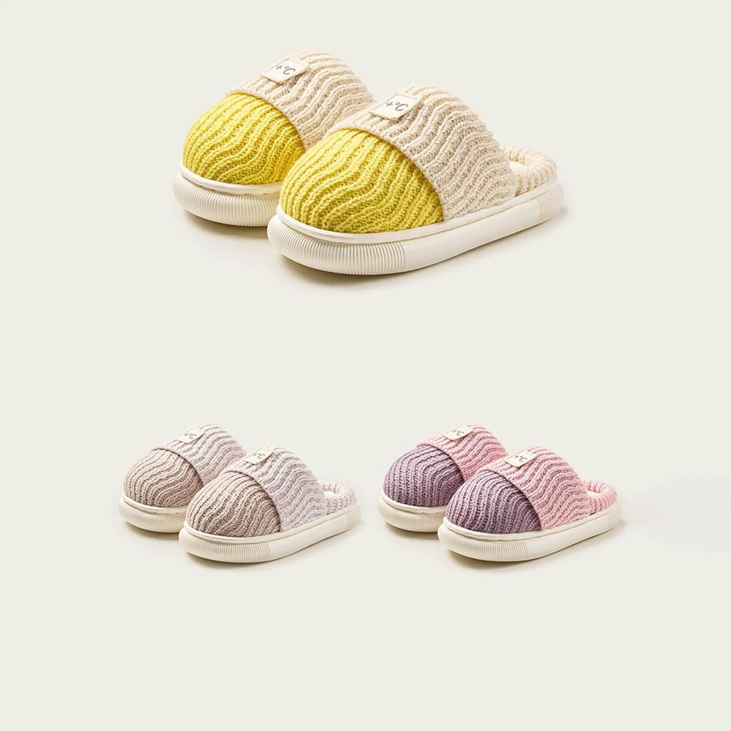 Simple Slipper Girls Boys House Slippers Non Slip Bedroom Slippers Winter Warm Indoor Kids Novelty Slippers