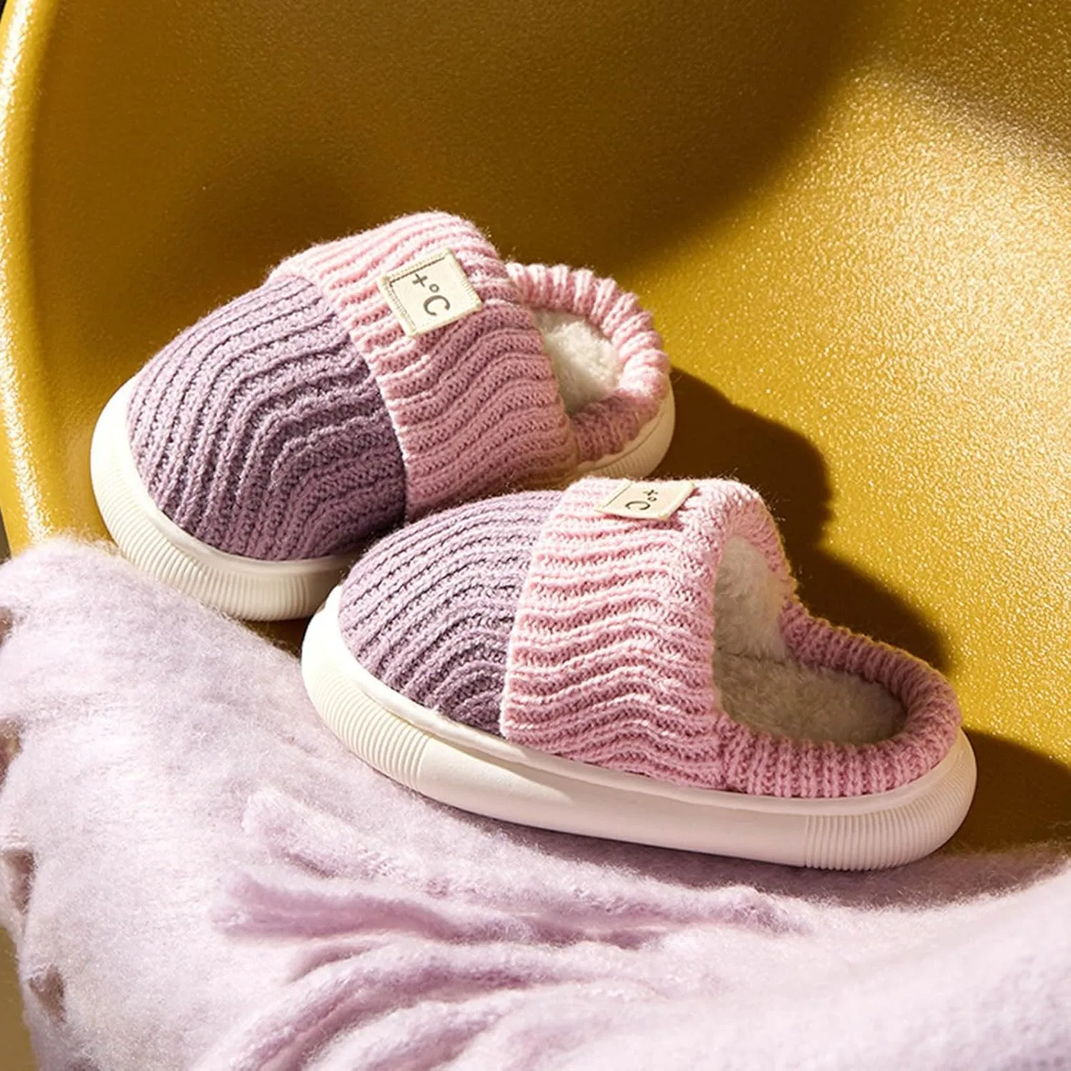 Simple Slipper Girls Boys House Slippers Non Slip Bedroom Slippers Winter Warm Indoor Kids Novelty Slippers