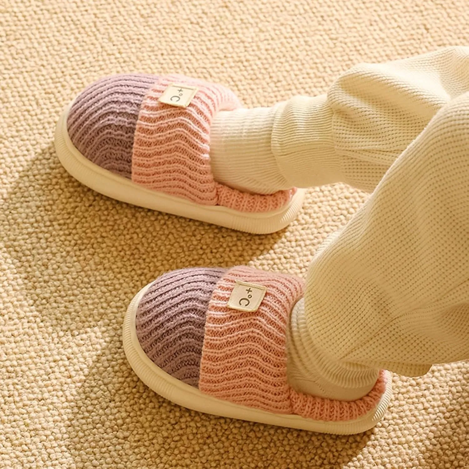 Simple Slipper Girls Boys House Slippers Non Slip Bedroom Slippers Winter Warm Indoor Kids Novelty Slippers