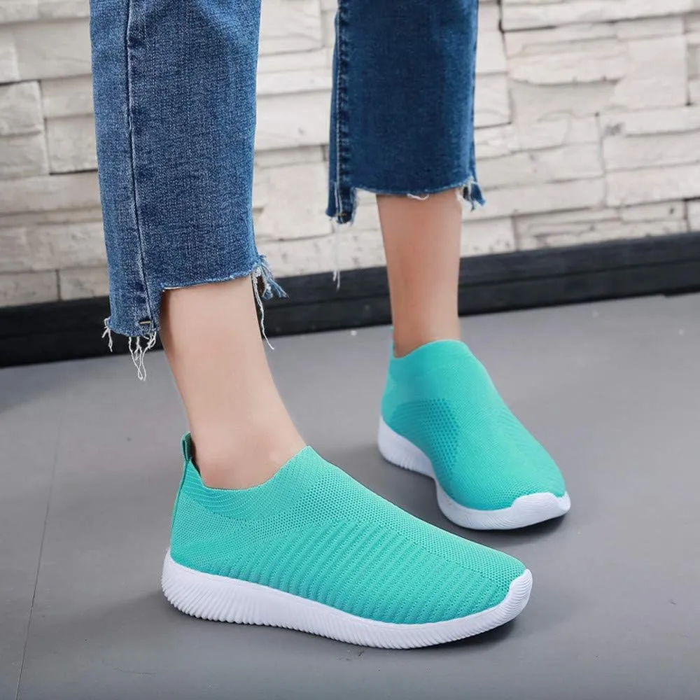 Sneakers for Women Walking Shoes Non Slip Lightweight Slip On Shoes Women Casual Shoes Dressy Casual White Platform Sneakers Slip On Tennis Shoe White Loafers