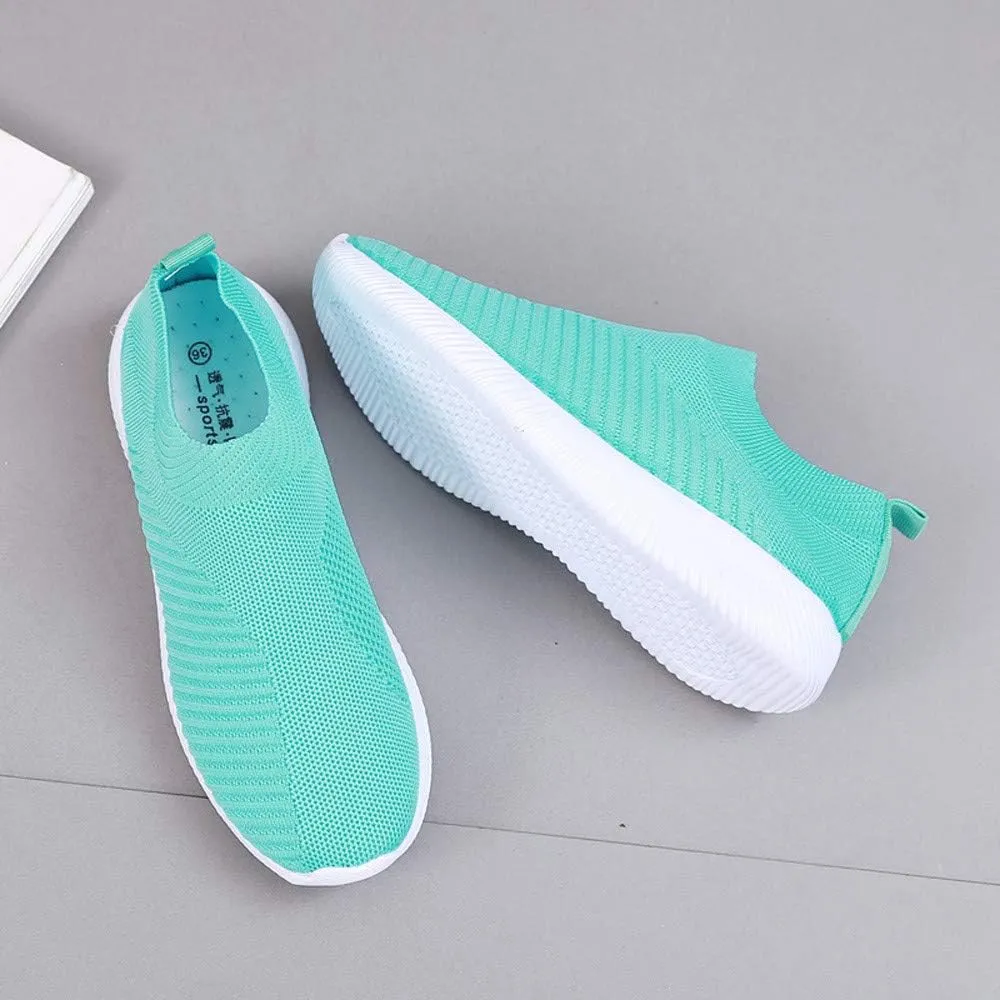 Sneakers for Women Walking Shoes Non Slip Lightweight Slip On Shoes Women Casual Shoes Dressy Casual White Platform Sneakers Slip On Tennis Shoe White Loafers