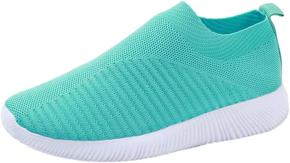 Sneakers for Women Walking Shoes Non Slip Lightweight Slip On Shoes Women Casual Shoes Dressy Casual White Platform Sneakers Slip On Tennis Shoe White Loafers