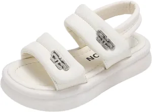Soft Rubber Princess Flat Shoes Comfortable Sandals For Girls In Summer With Soft Sole And Durable Properties Flower Girl Shoes