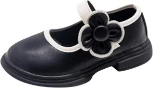 Spring and Summer Girls Casual Kids Casual Leather Princess Shoes Buckle Dress Shoes Shoe for Toddlers Girls
