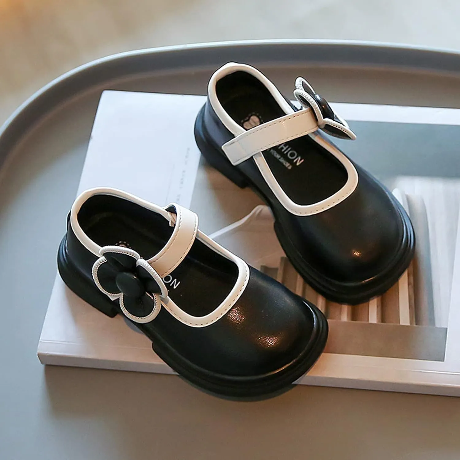 Spring and Summer Girls Casual Kids Casual Leather Princess Shoes Buckle Dress Shoes Shoe for Toddlers Girls