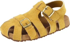 Summer Dress Shoes for Girls Children's Sandals For Girls Boys Closed Toe Shoes Babies Hollow And Breathable Lightweight Open Toe Beach Holiday Sandals