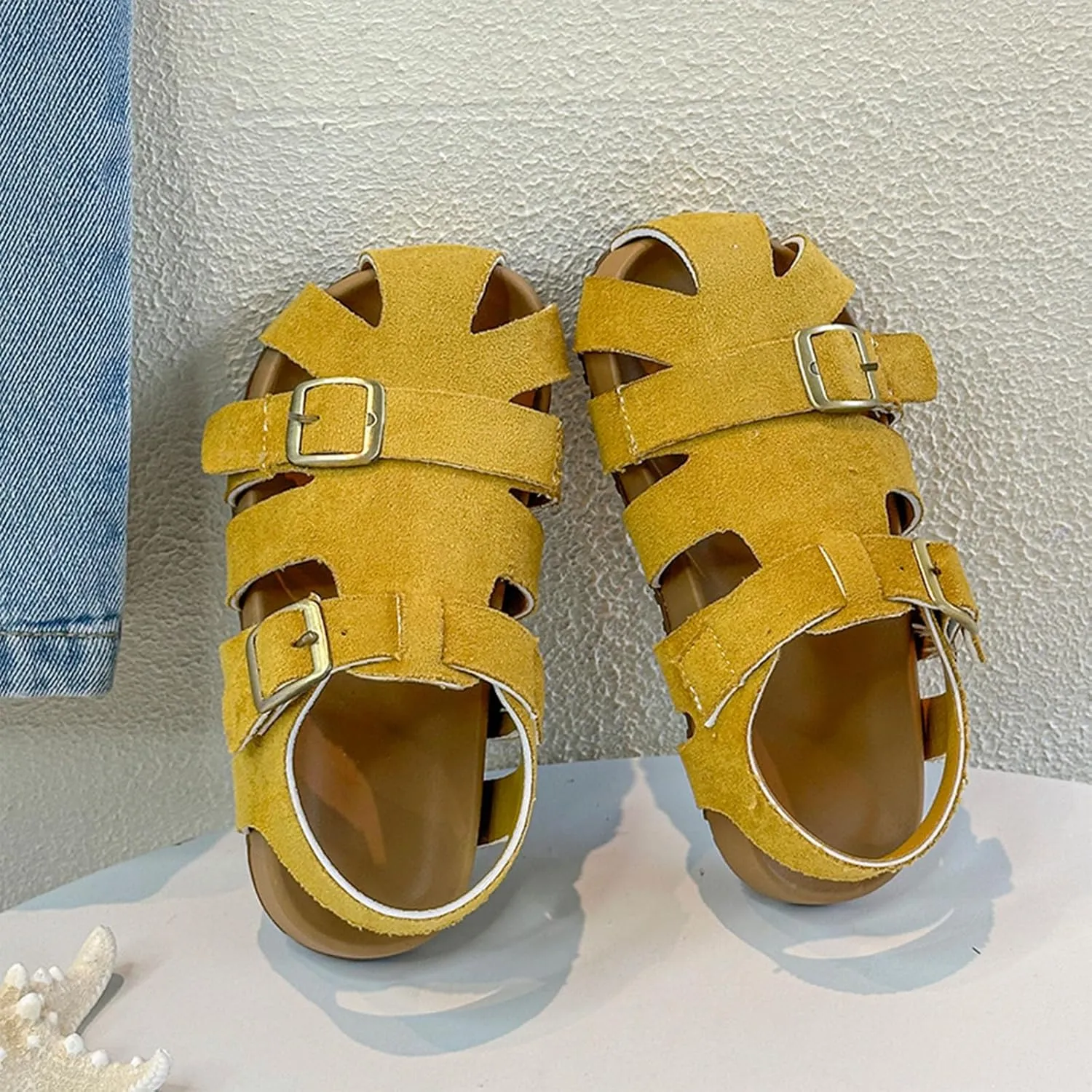Summer Dress Shoes for Girls Children's Sandals For Girls Boys Closed Toe Shoes Babies Hollow And Breathable Lightweight Open Toe Beach Holiday Sandals