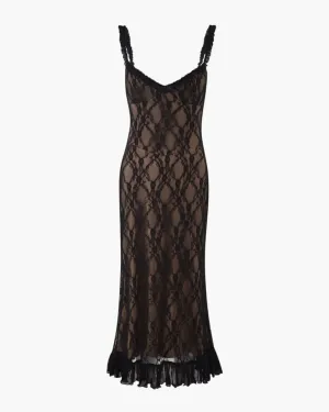 Sylphéa – Sweetheart neckline – Lace midi dress