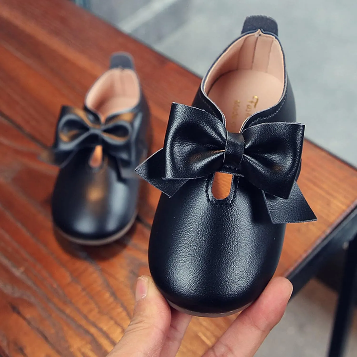 Tall Boots for Girls Fashion Autumn Girls Casual Shoes Flat Light Hook Loop Solid Color Bow Simple Riding Boots Girl