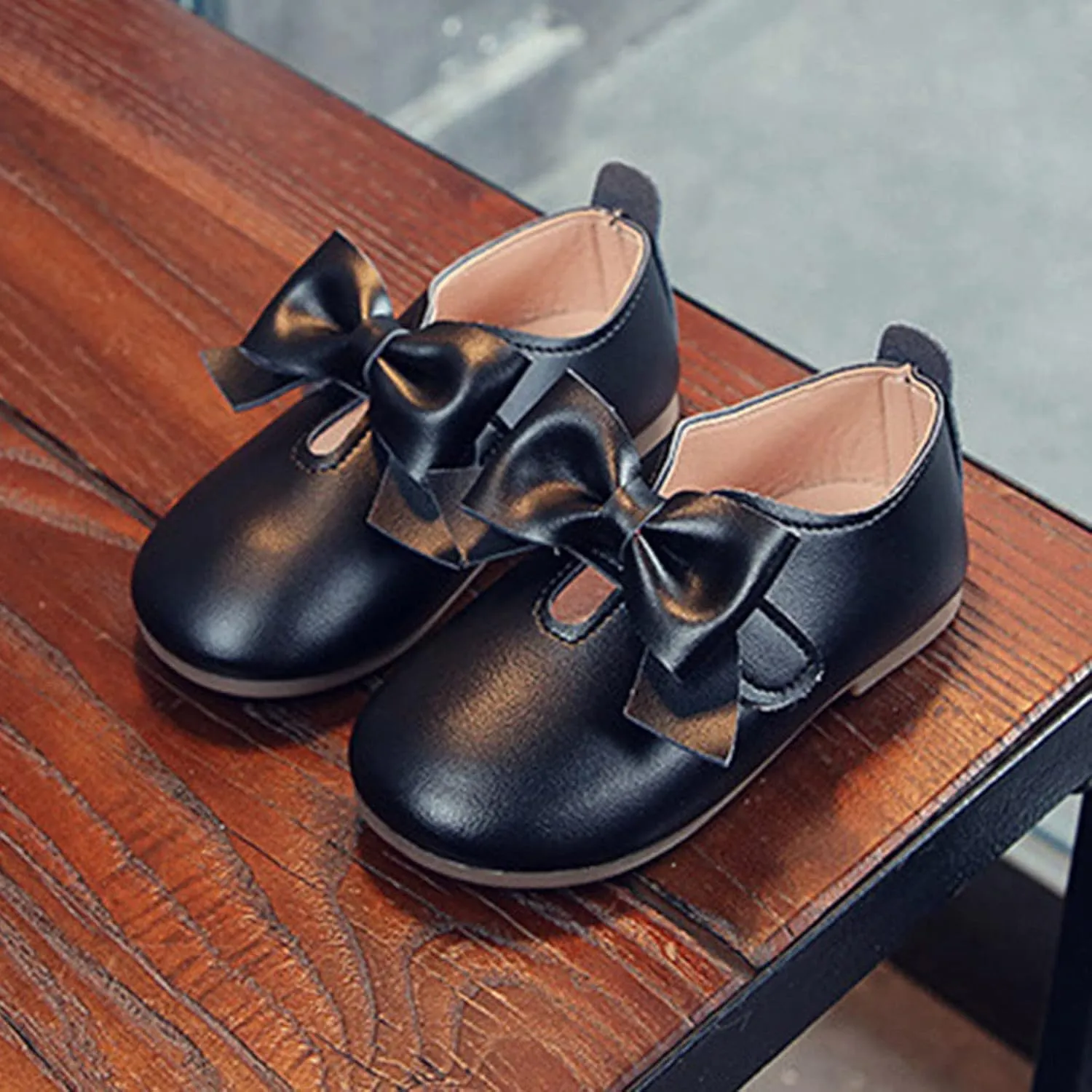 Tall Boots for Girls Fashion Autumn Girls Casual Shoes Flat Light Hook Loop Solid Color Bow Simple Riding Boots Girl