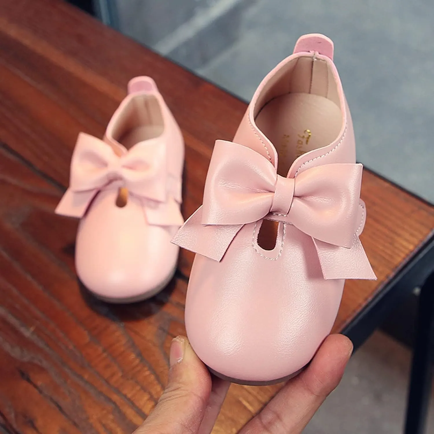 Tall Boots for Girls Fashion Autumn Girls Casual Shoes Flat Light Hook Loop Solid Color Bow Simple Riding Boots Girl