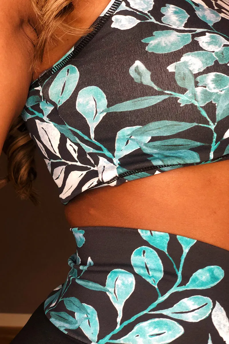 The Enviro Co. High Neck Crop Top - Daintree Night