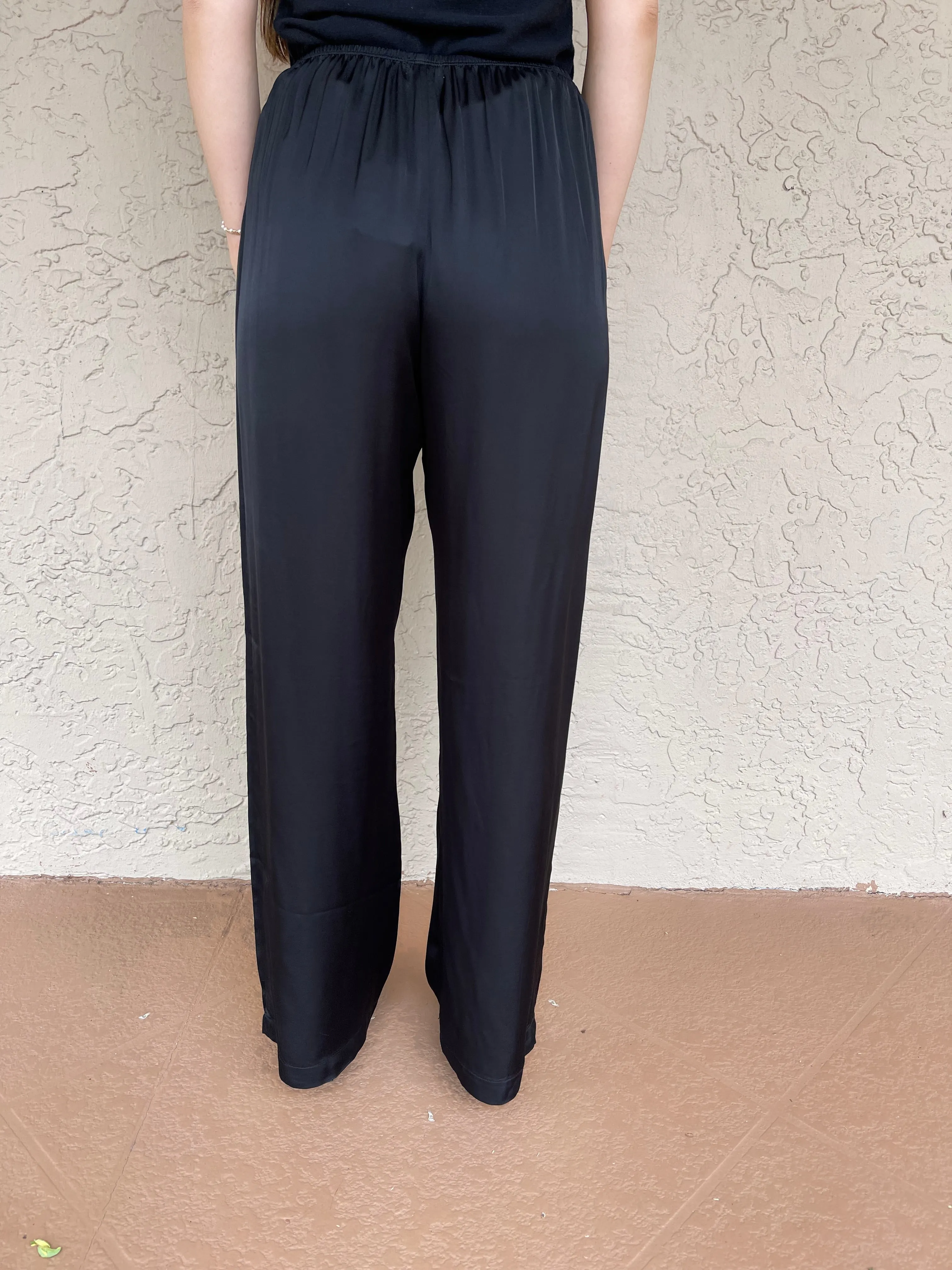 The Silky Simple Pant - Jet