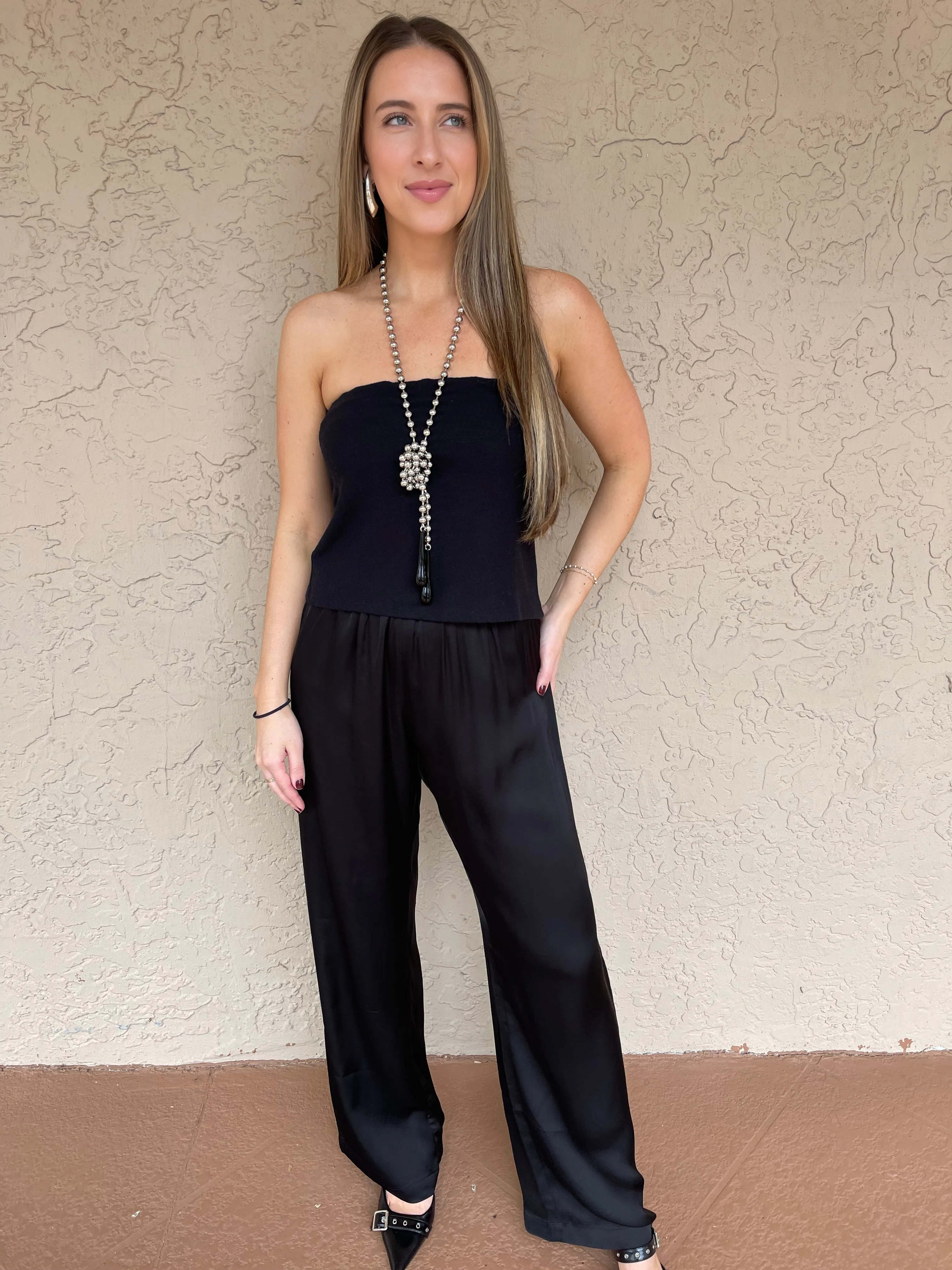 The Silky Simple Pant - Jet
