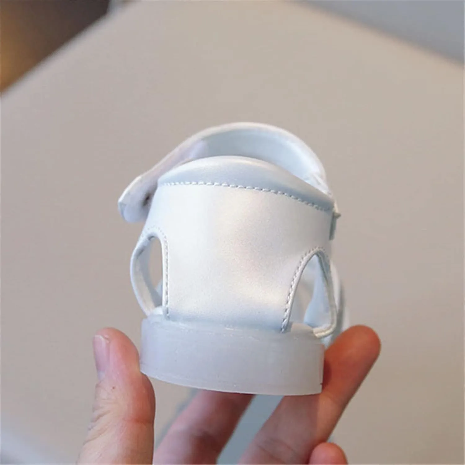Toddler Girls 3D Butterfly Print Sandals Summer Outdoor Soft Rubber Sole Beach Water Shoes Dress Princess Flat Cute Heels for Kids (White, 30)