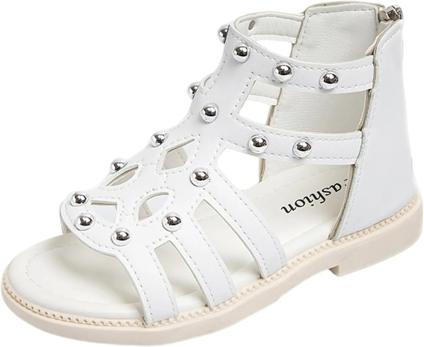 Toddler Girls Flat High Top Sandals Open Toe Rubber Soft Sole Non Slip Outdoor Casual Roman Shoes Sandals Girls