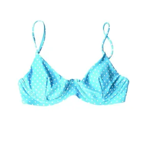 TROPEZ BIKINI TOP IN SKY POLKA