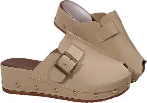 UOQAPRE Wedge Platform Sandals for Women Open Toe Slip On Sandals Womens Lightweight Sandals Shoes Summer Beach Sandals