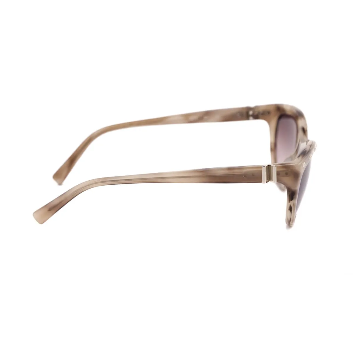 Valentino Beige Tortoise Rockstud Sunglasses