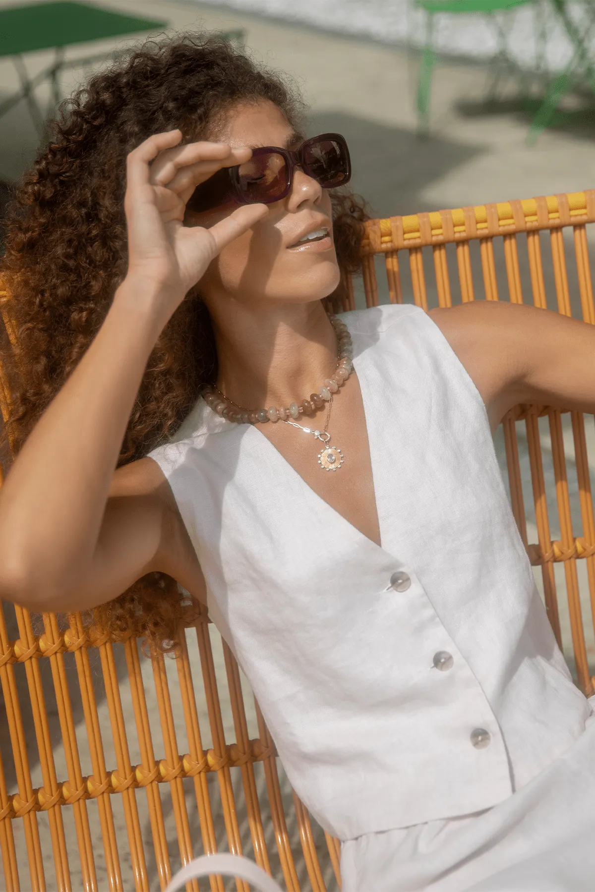 Vida Vest in Day Lily