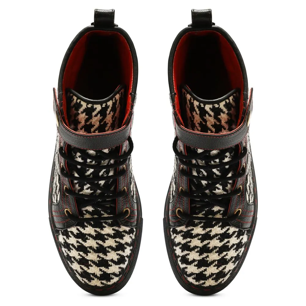 White Classic Houndstooth High_Tops Men (discontinued)
