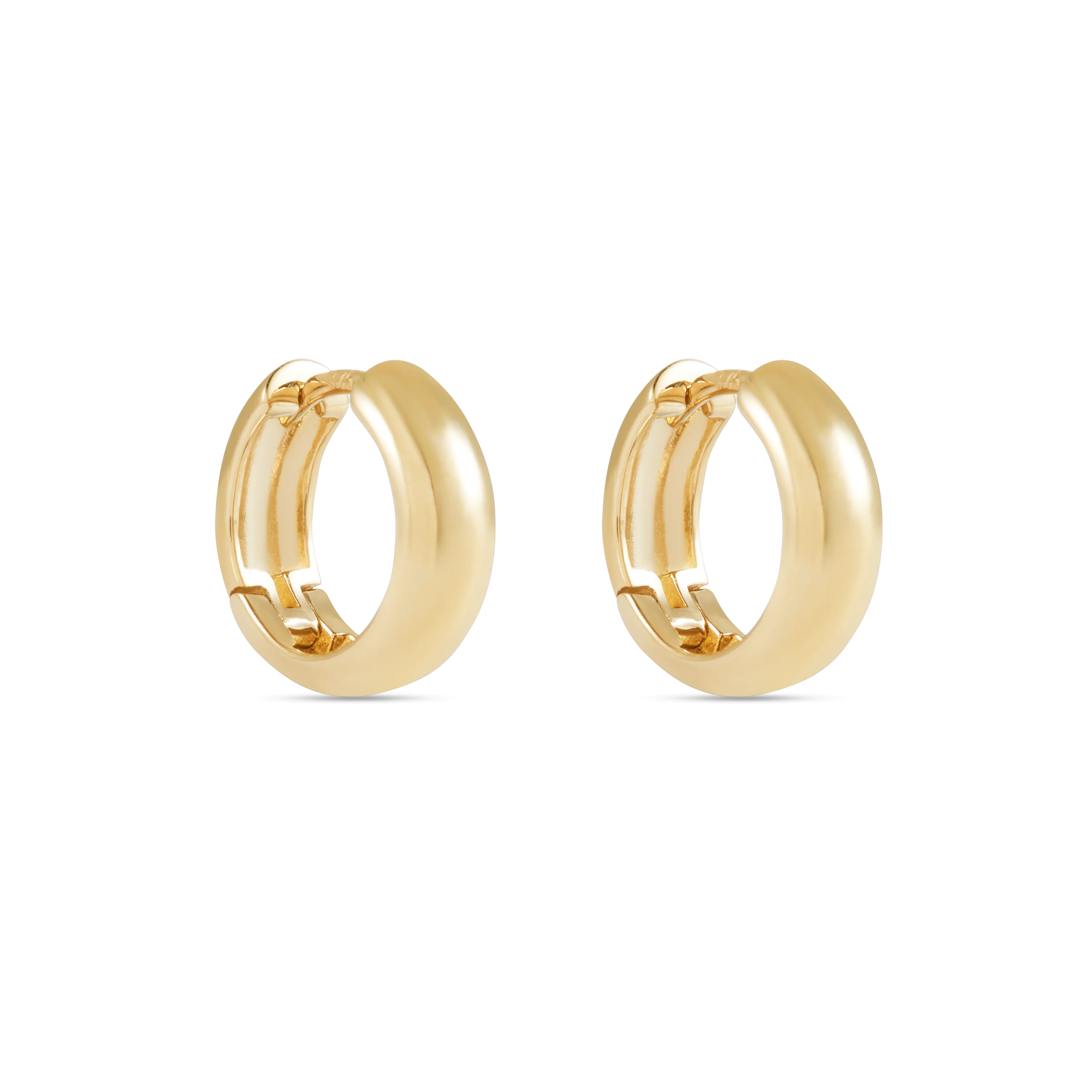 Willow Hoop Earrings - Solid Gold