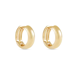 Willow Hoop Earrings - Solid Gold