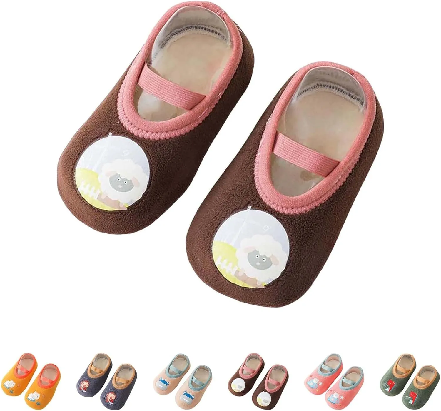 Winter Infant Toddler Shoes Boys Girls Baby Shoes Soft Sole Slip On Shoes Cute Animal Decoration Warm Kids High Tops