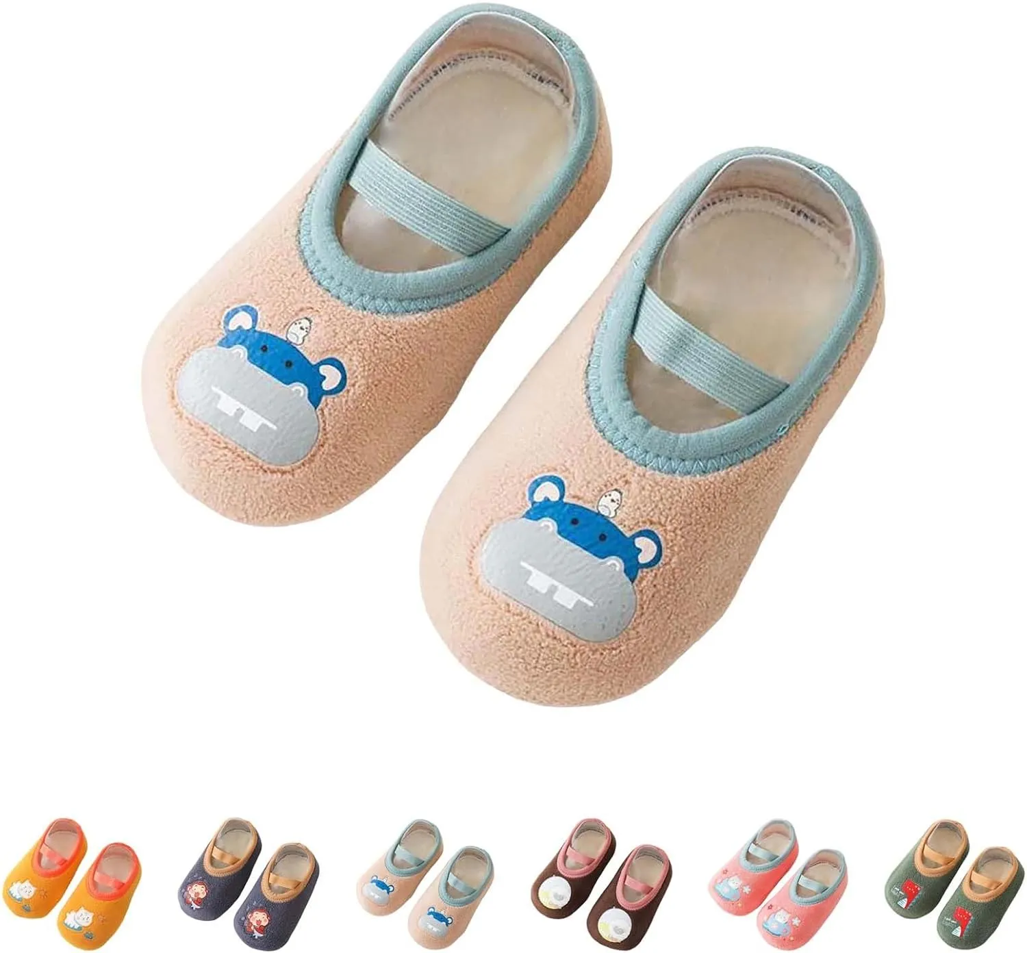 Winter Infant Toddler Shoes Boys Girls Baby Shoes Soft Sole Slip On Shoes Cute Animal Decoration Warm Kids High Tops