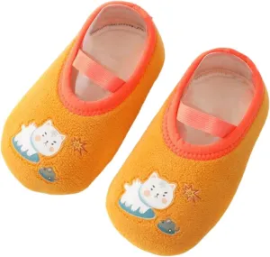 Winter Infant Toddler Shoes Boys Girls Baby Shoes Soft Sole Slip On Shoes Cute Animal Decoration Warm Kids High Tops