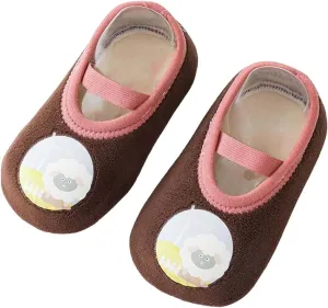 Winter Infant Toddler Shoes Boys Girls Baby Shoes Soft Sole Slip On Shoes Cute Animal Decoration Warm Kids High Tops