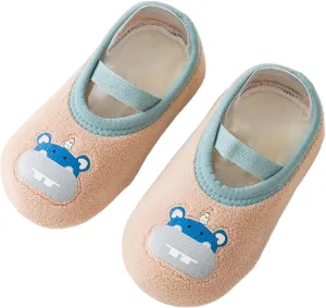 Winter Infant Toddler Shoes Boys Girls Baby Shoes Soft Sole Slip On Shoes Cute Animal Decoration Warm Kids High Tops