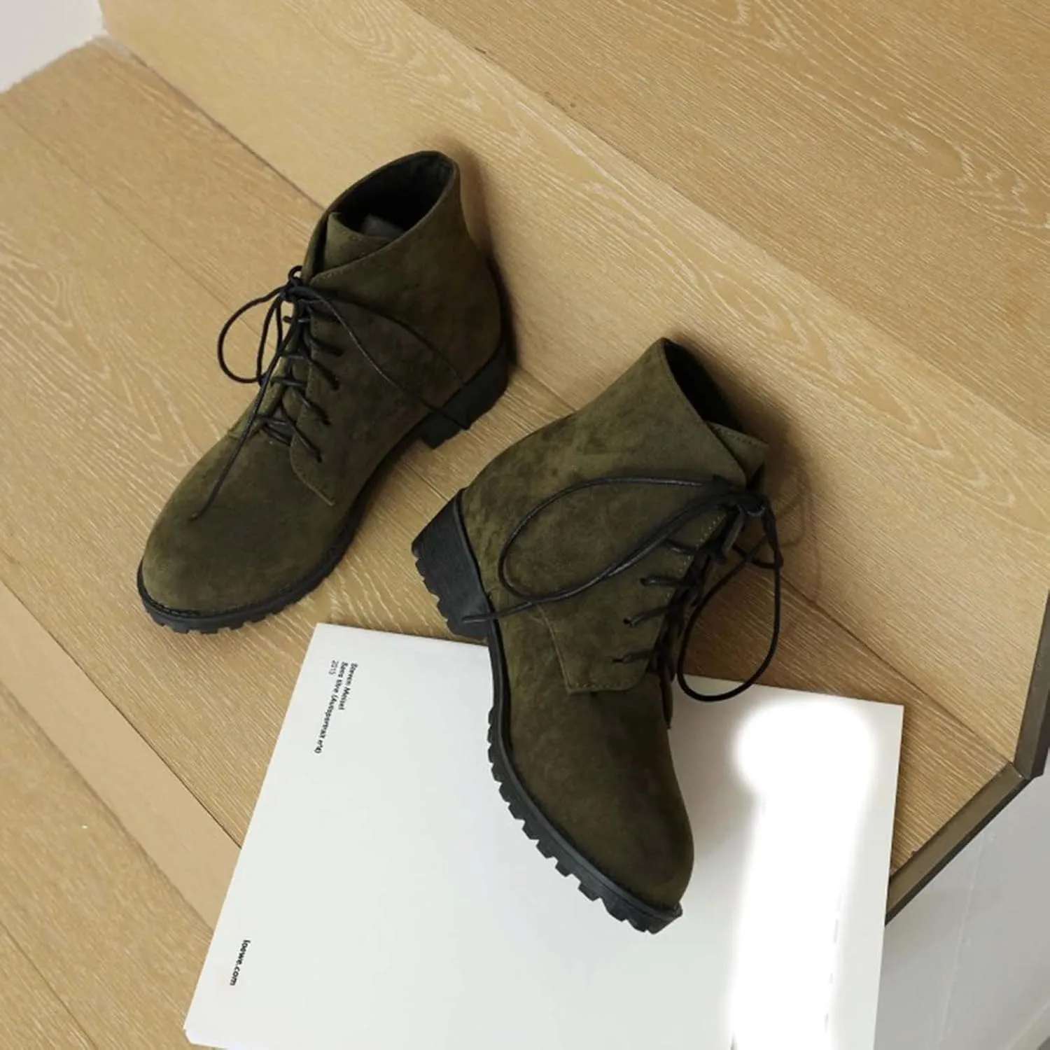Womens Boots Ankle Leather Booties for Women 2024 Low Heel Ankle Boots for Women Black Ankle Boot Fashion Casual Comfy Soft Chunky Low Heel Classic Pointed Toe