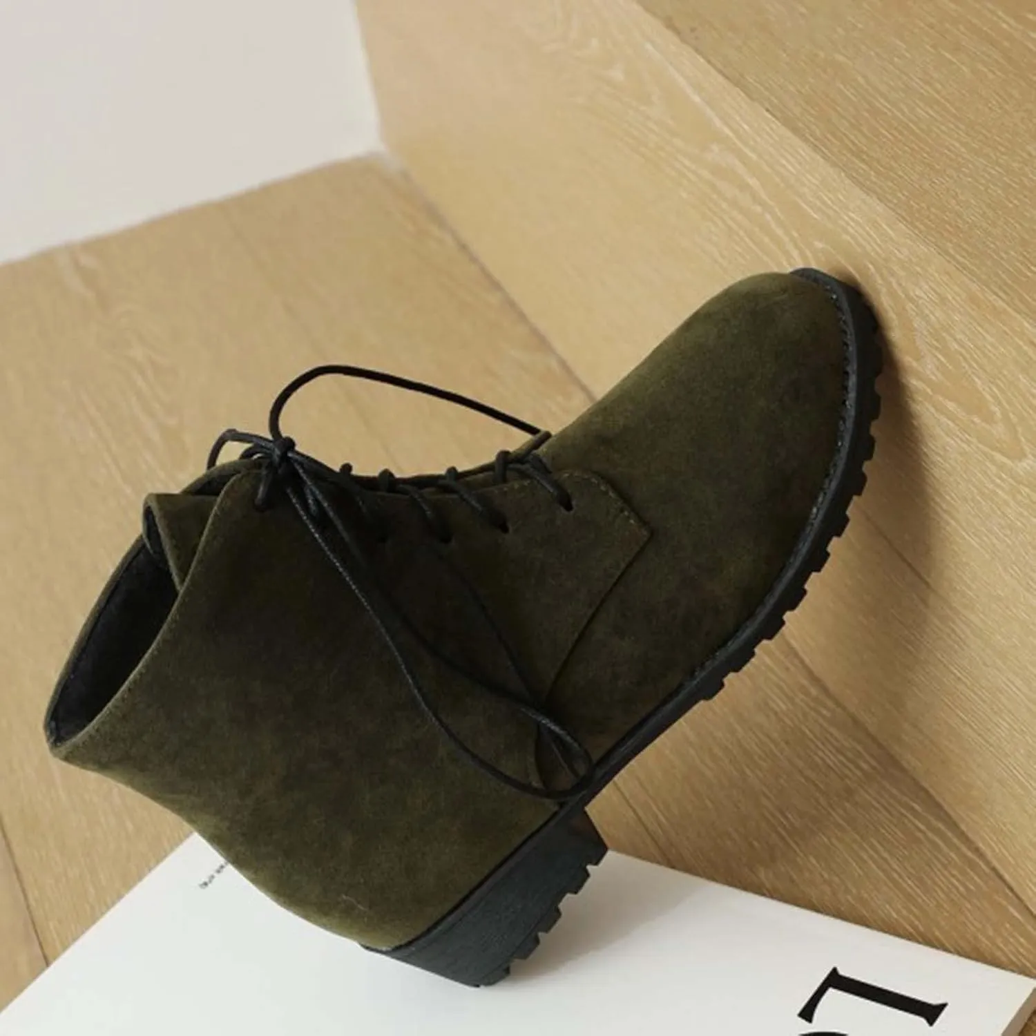 Womens Boots Ankle Leather Booties for Women 2024 Low Heel Ankle Boots for Women Black Ankle Boot Fashion Casual Comfy Soft Chunky Low Heel Classic Pointed Toe