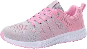 Womens Fashion Walking Running Shoes Breathable Mesh Mens Running Shoes Walking Women's Casual Shoes Brown Sneakers Waterproof Tennis Shoe Trainers Shoe