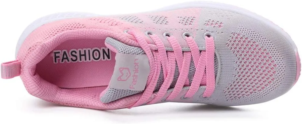 Womens Fashion Walking Running Shoes Breathable Mesh Mens Running Shoes Walking Women's Casual Shoes Brown Sneakers Waterproof Tennis Shoe Trainers Shoe