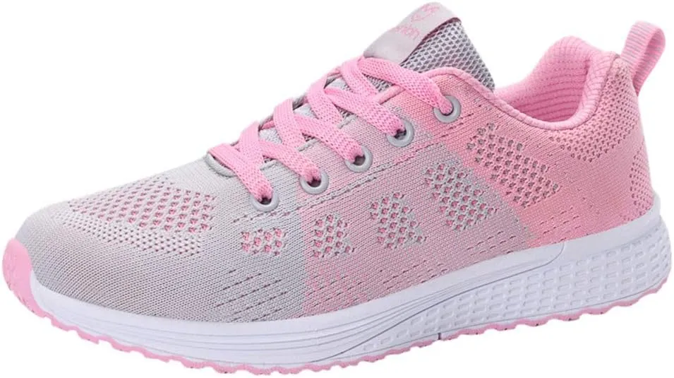 Womens Fashion Walking Running Shoes Breathable Mesh Mens Running Shoes Walking Women's Casual Shoes Brown Sneakers Waterproof Tennis Shoe Trainers Shoe