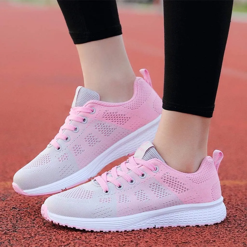 Womens Fashion Walking Running Shoes Breathable Mesh Mens Running Shoes Walking Women's Casual Shoes Brown Sneakers Waterproof Tennis Shoe Trainers Shoe
