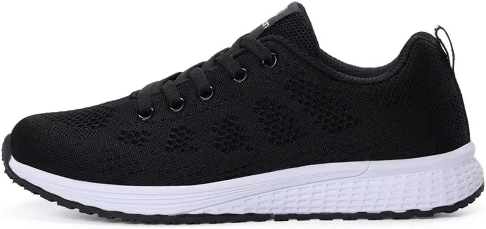 Womens Lace Up Running Shoes Non Slip Walking Shoes Mens Casual Shoes Mesh Ladies Casual Shoes Walking Sneakers Steel Toe Tennis Shoe Trainers Shoe