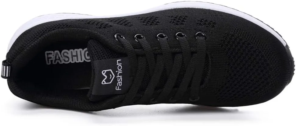 Womens Lace Up Running Shoes Non Slip Walking Shoes Mens Casual Shoes Mesh Ladies Casual Shoes Walking Sneakers Steel Toe Tennis Shoe Trainers Shoe