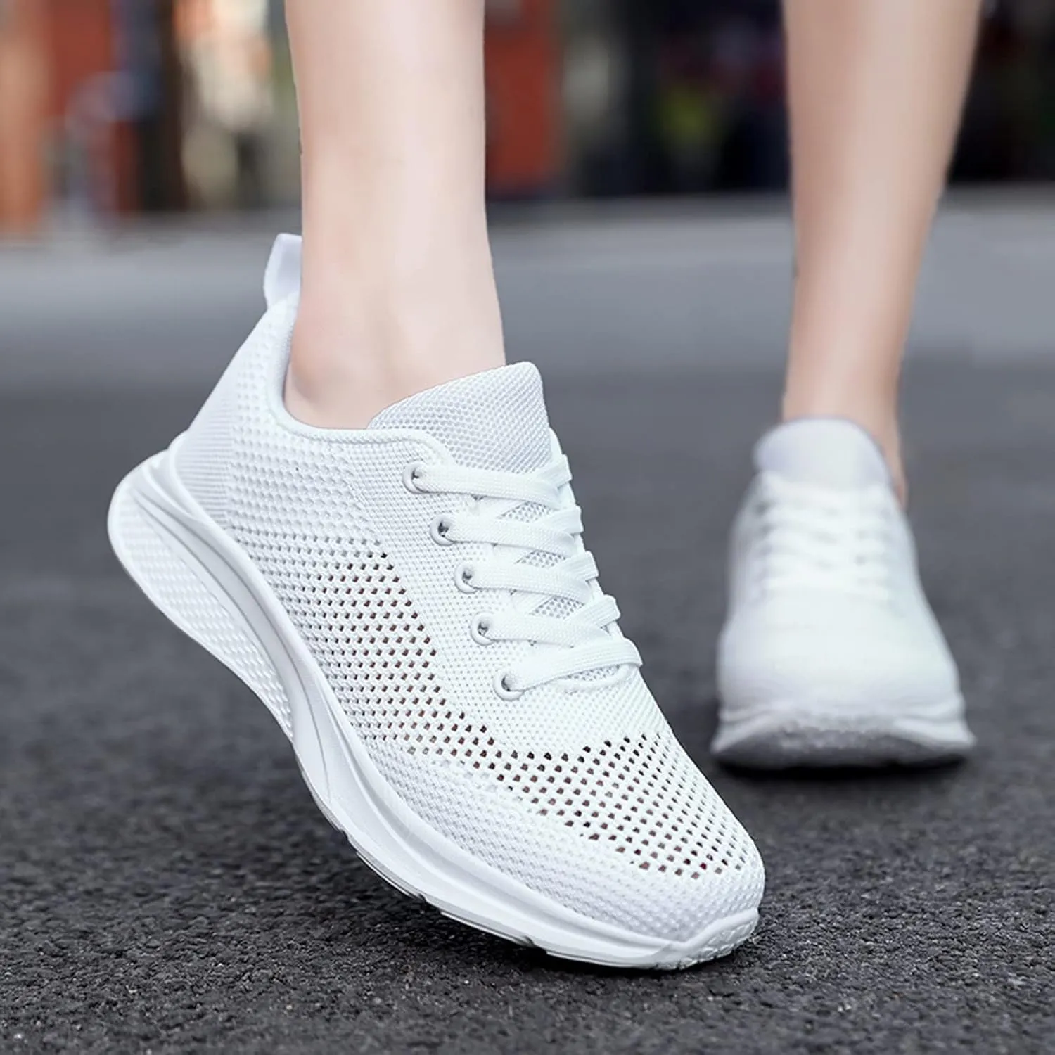 Women's Lace Up Walking Shoes Running Comfortable Tennis Womens Running Shoes Athletic Men's Shoes Casual Men Shoes Sneakers Brown Tennis Shoe Trainers Shoe
