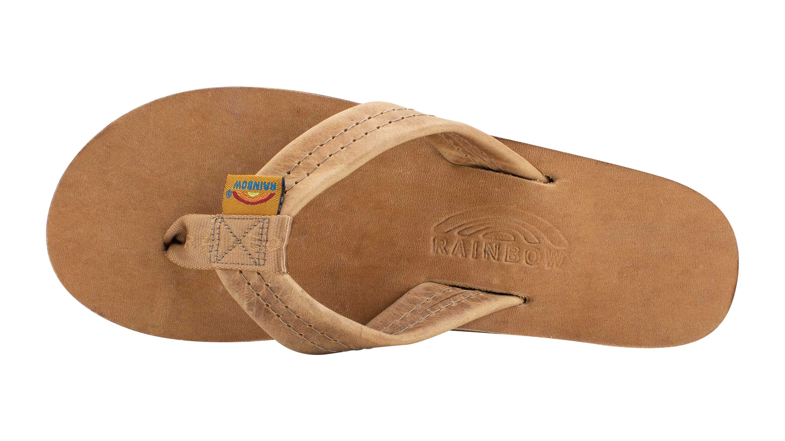 Women's Luxuy Leather Single Layer Sandals in Buckskin