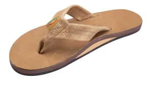 Women's Luxuy Leather Single Layer Sandals in Buckskin