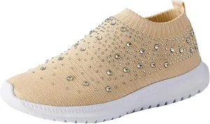 Women's Shoes Sneakers Comfortable Lightweiht Slip On Athletic Shoes Casual Fashion Non Slip Walking Workout Shoes