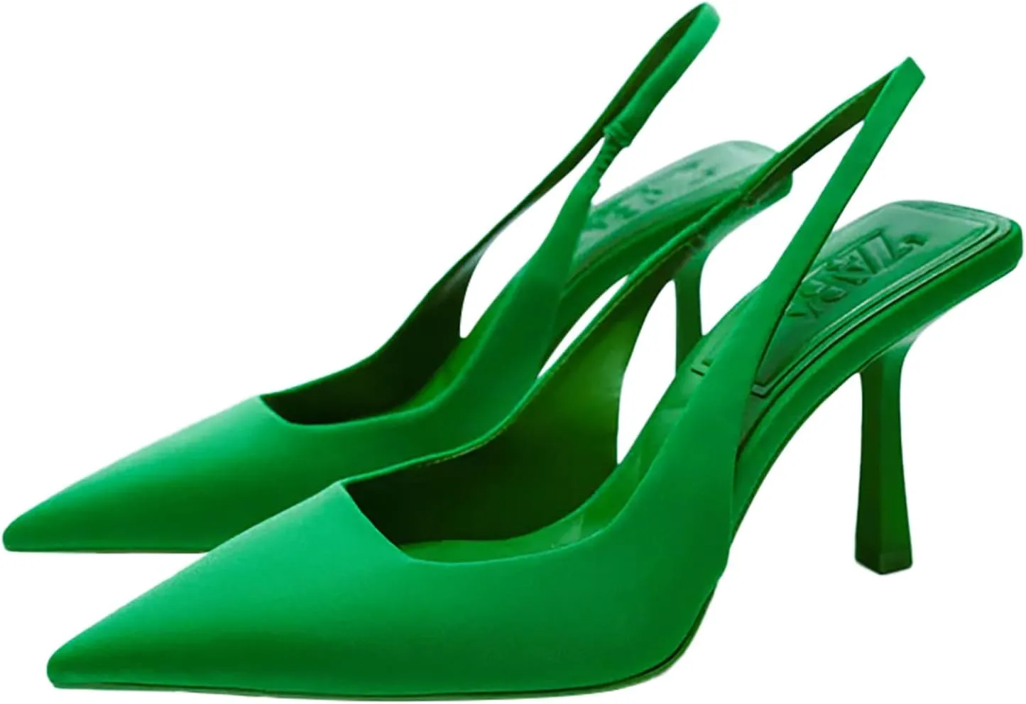YIBLBOX Women Pointy Toe High Heel Slingback Slip on Mid Heels Sandals Dress Shoes Evening Prom Pumps