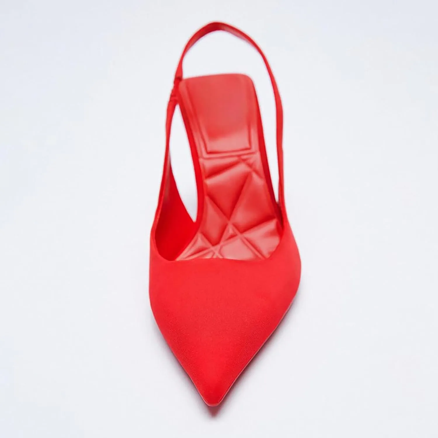 YIBLBOX Women Pointy Toe High Heel Slingback Slip on Mid Heels Sandals Dress Shoes Evening Prom Pumps